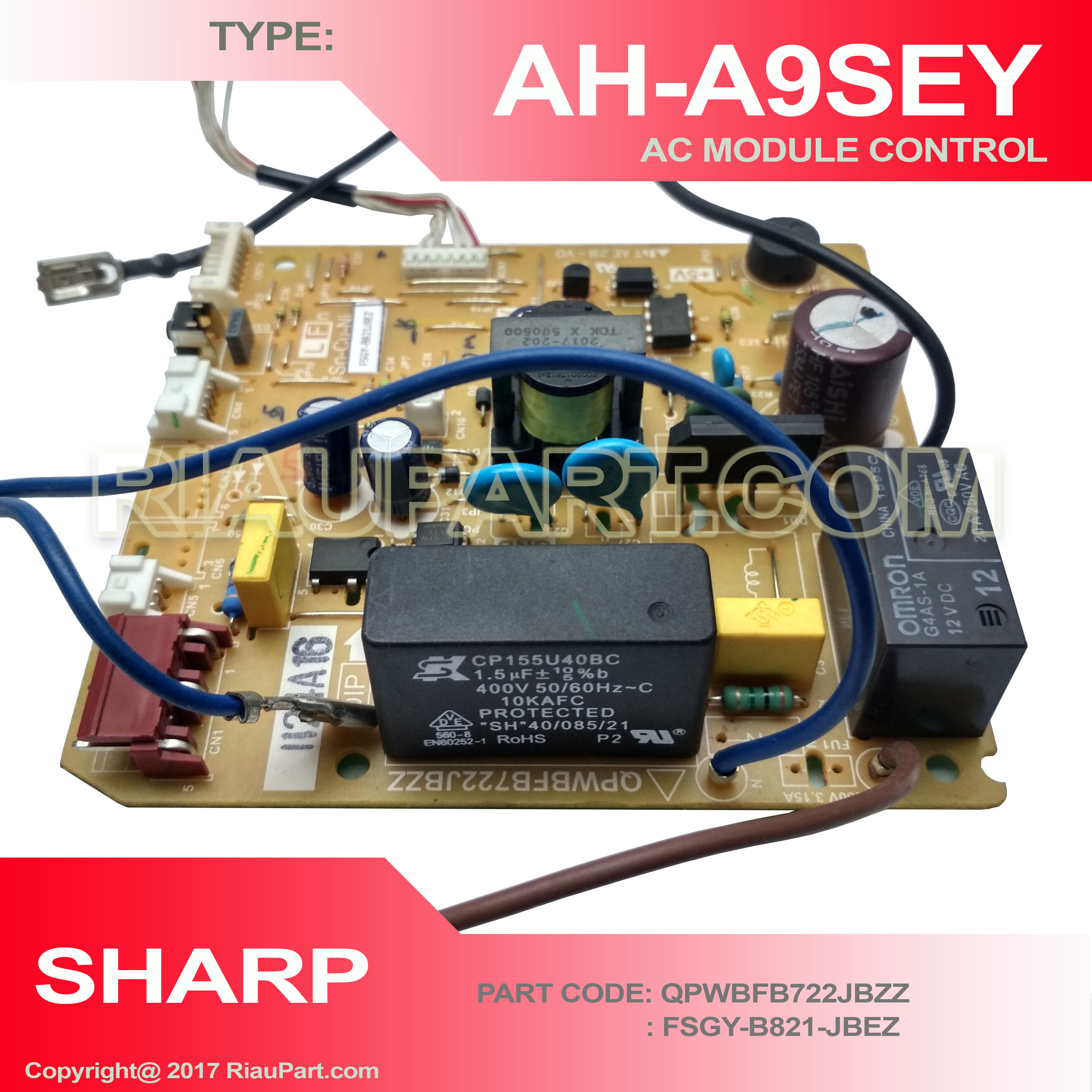 AC SHARP PCB Modul Part Code FSGY-B821-JBEZ