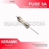 FUSE SEKRING KERAMIK 5A 250VOLT SOLDER