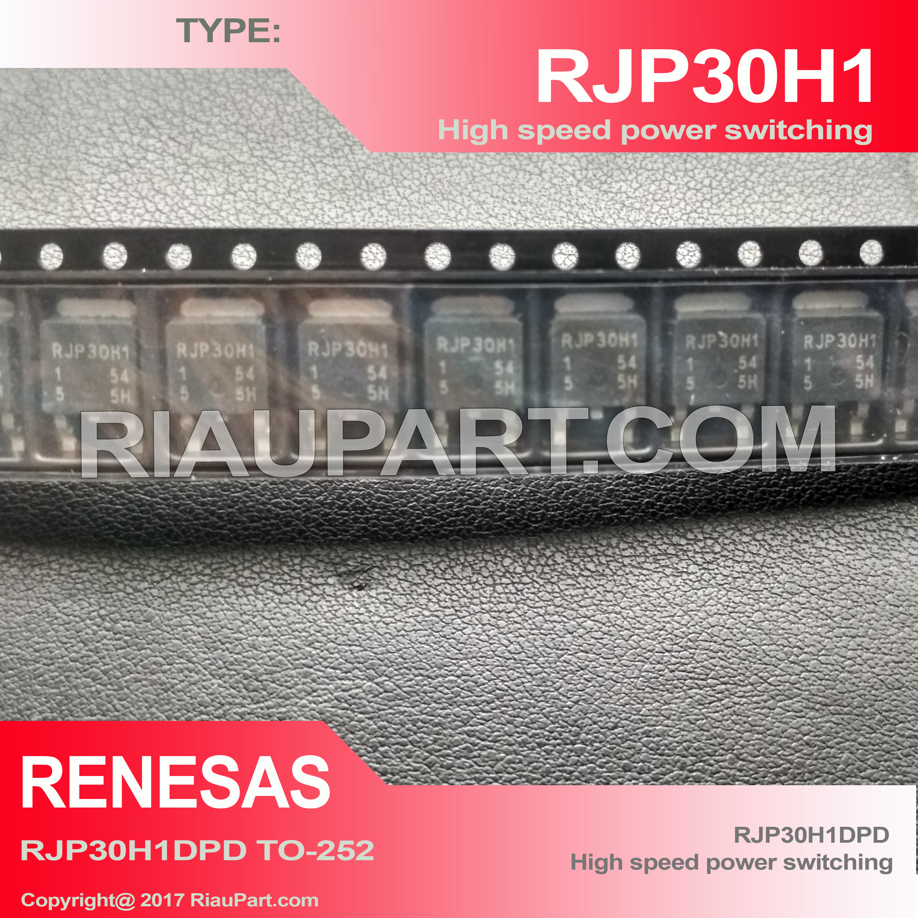RJP30H1DPD RJP30H1 TO-252 High Speed Power Switching Silicon N Channel