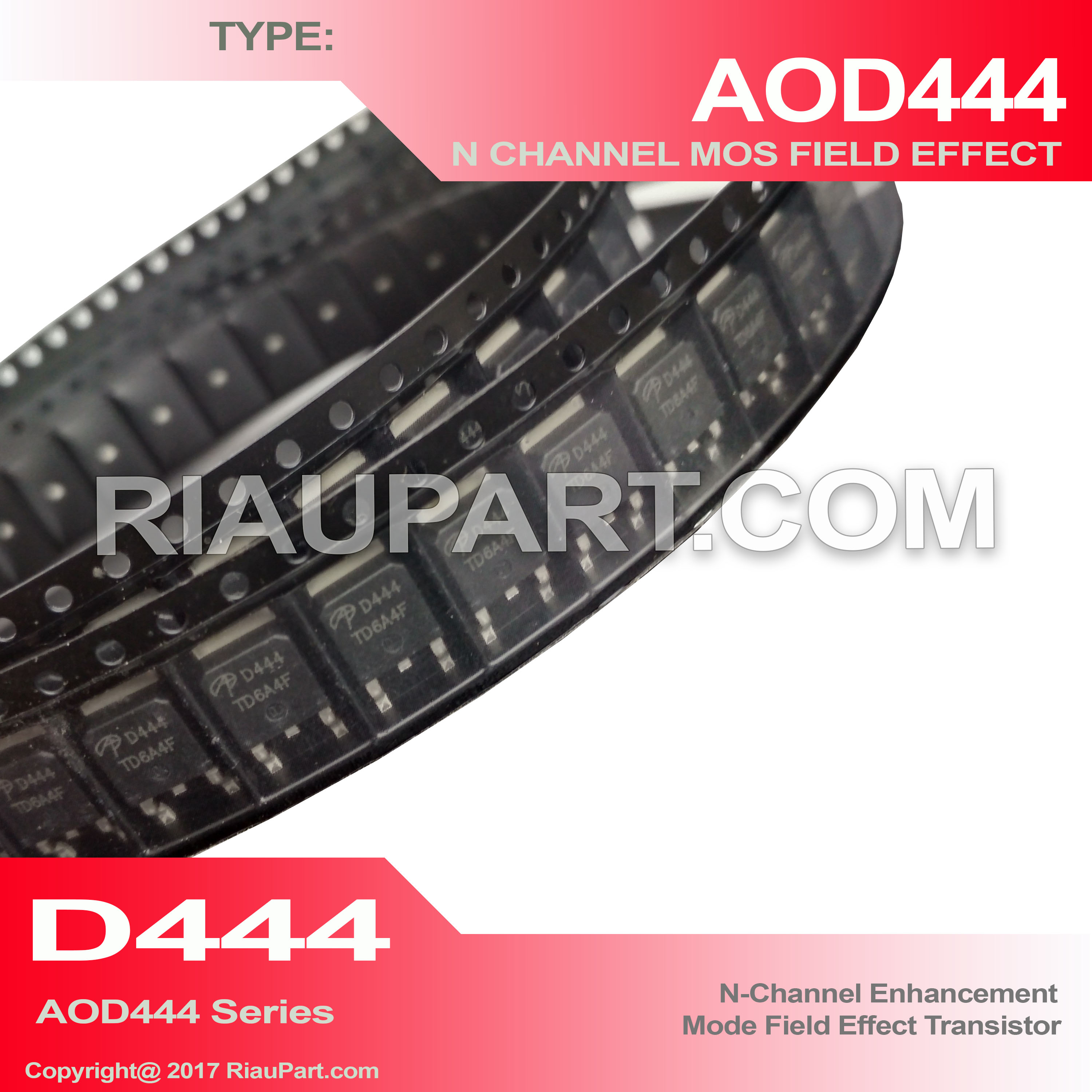 ORIGINAL IC AOD444 AOID444 OD444 D444 60V N-Channel MOSFET - RiauPart.com