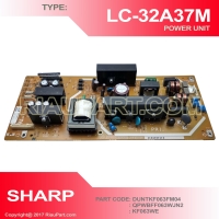 SHARP LC-32A27M LC-26A37M POWER SUPPLY REGULATOR PART CODE QPWBFF063WJN2 KF063WE