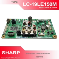 SHARP LC-19LE150M LC-19LE155 MAINBOARD UNIT PART CODE QPWBNG372WJN1 KF372WE