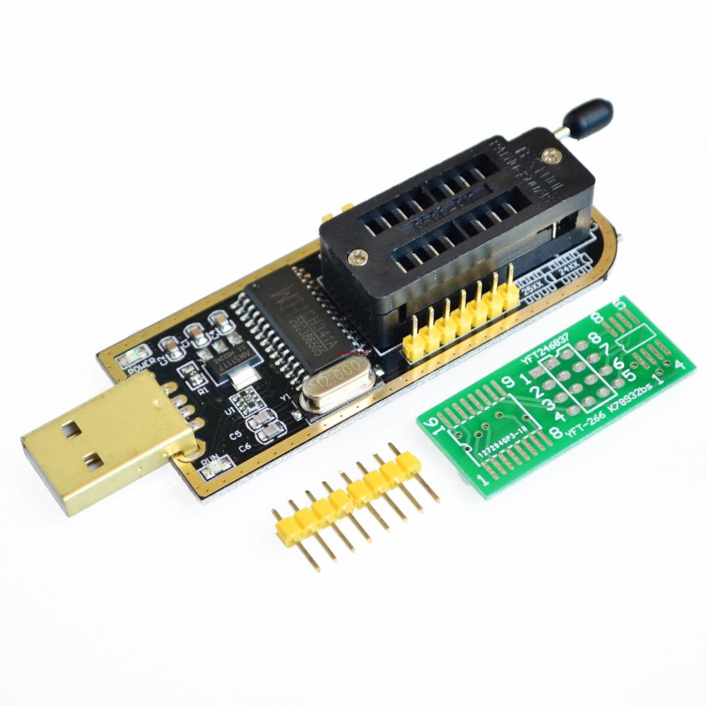 Alat Flash Mainboard TV CH341A LCD Flash Usb Programmer SPI EEPROM
