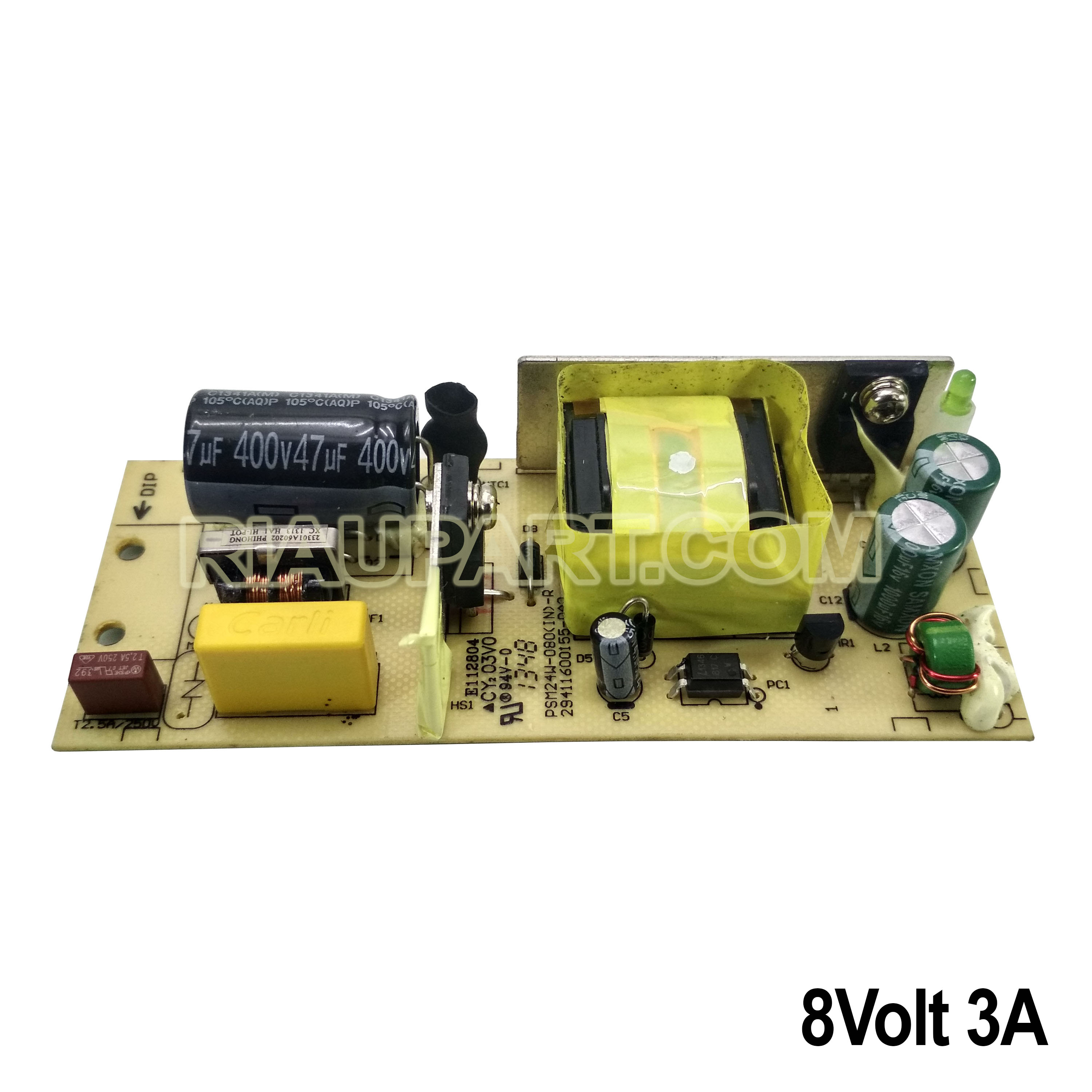 Mesin Adaptor Swicting 8 volt 3 Amper murni bagus P113mm L44mm T25mm