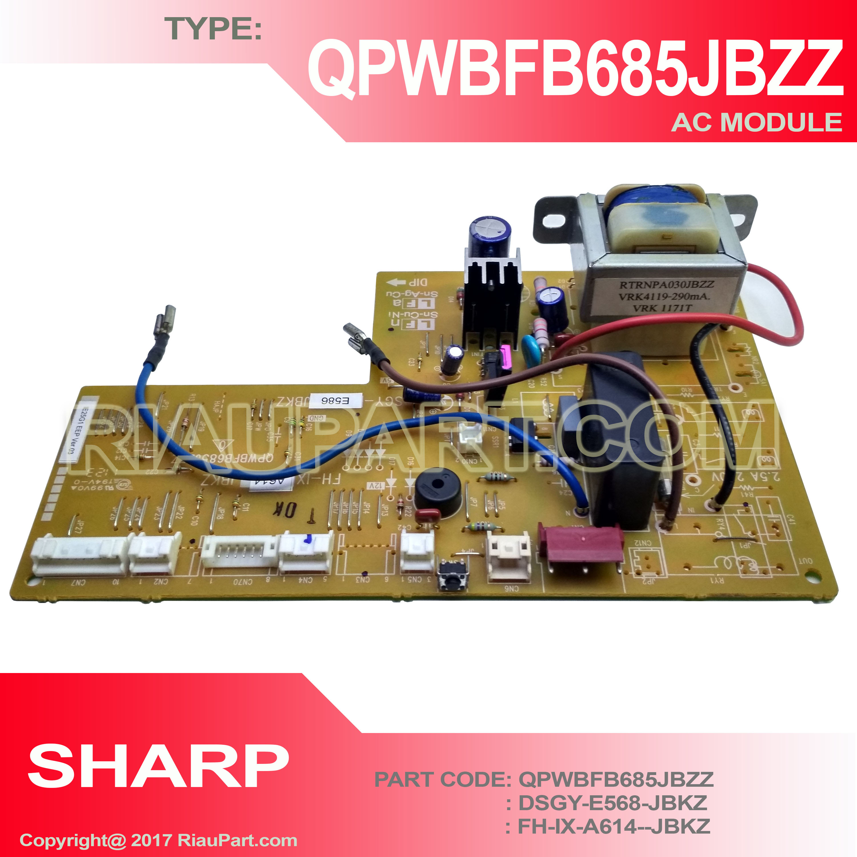 MODUL AC SHARP QPWBFB685JBZZ