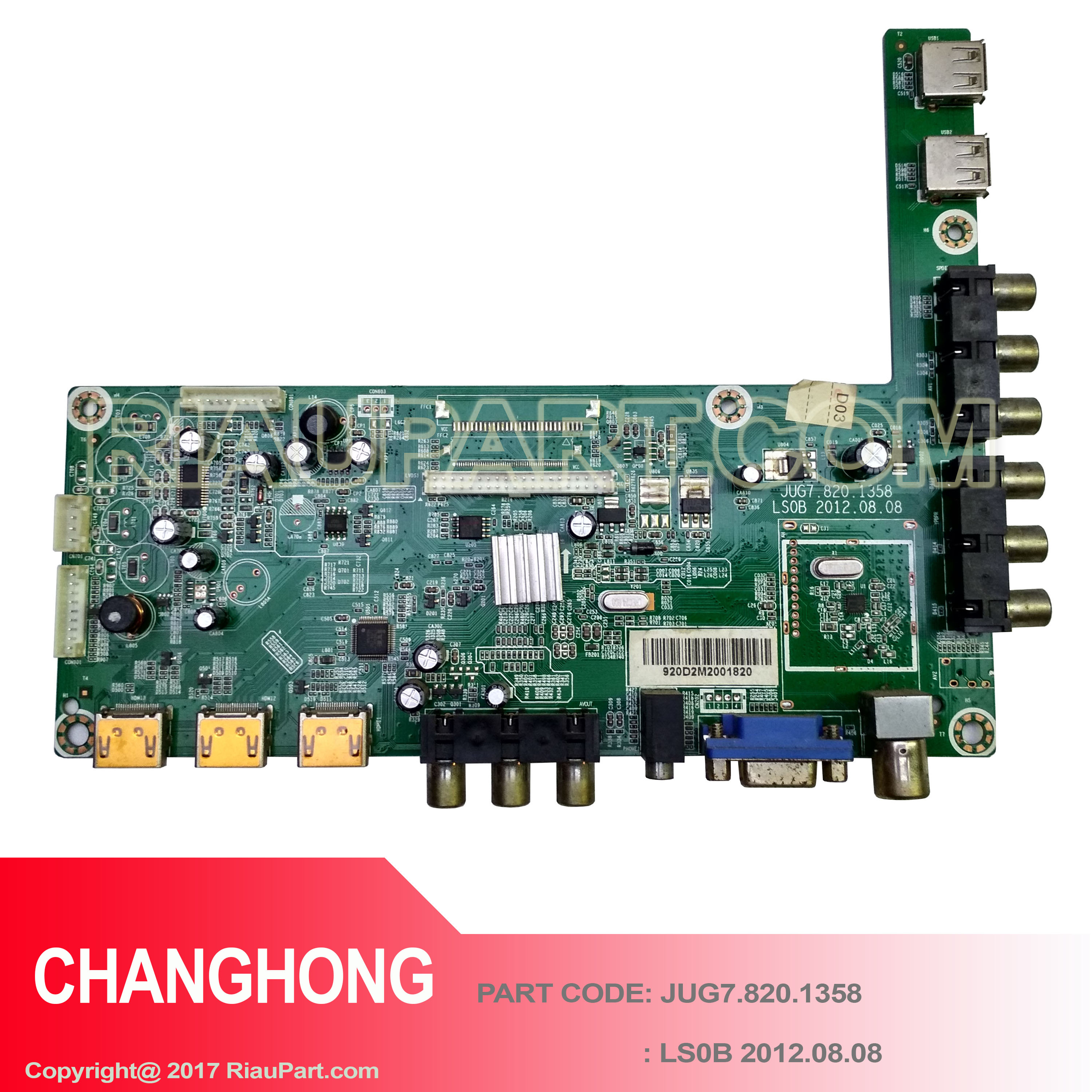 Carte Mère TV PRO ELECTRO JUG7.820.1283 - Pièce Détachée D'occasion