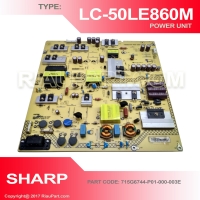 PSU REGULATOR TV SHARP LC-50LE860M 50LE860 PART CODE 715G6744-P01-000-003E