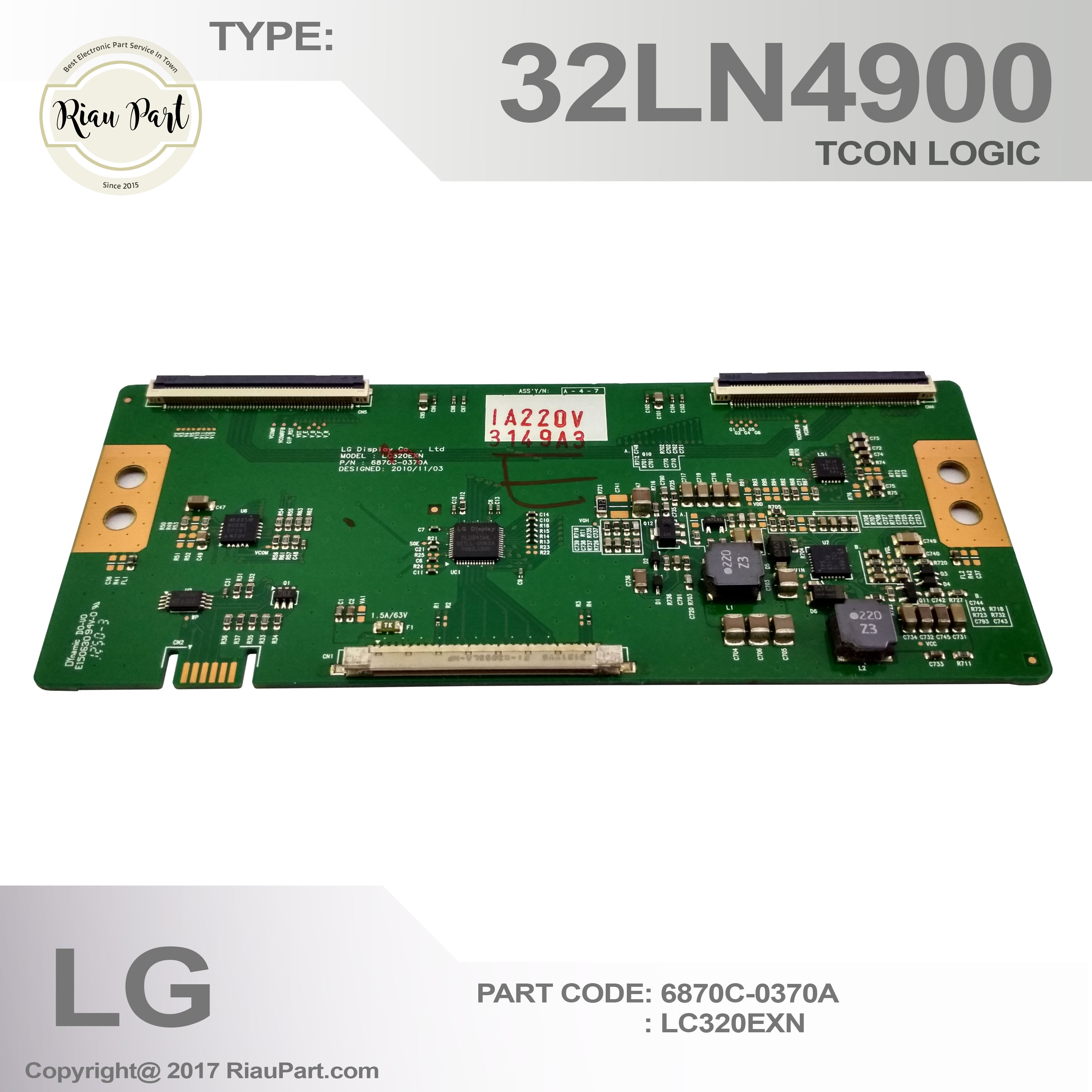 MODUL TCON TV LG 32LB530 - 32LN5100 - 32LN4900 - 32LN5400 LC320EXN